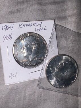 1964 Kennedy Half Dollar - 90% silver  Coins
